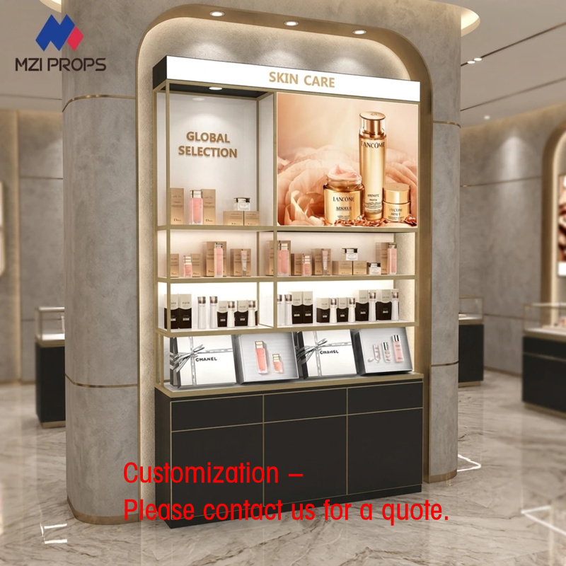 Luxury Skincare Display - منصة عرض مستحضرات التجميل المخصصة الفاخرة
