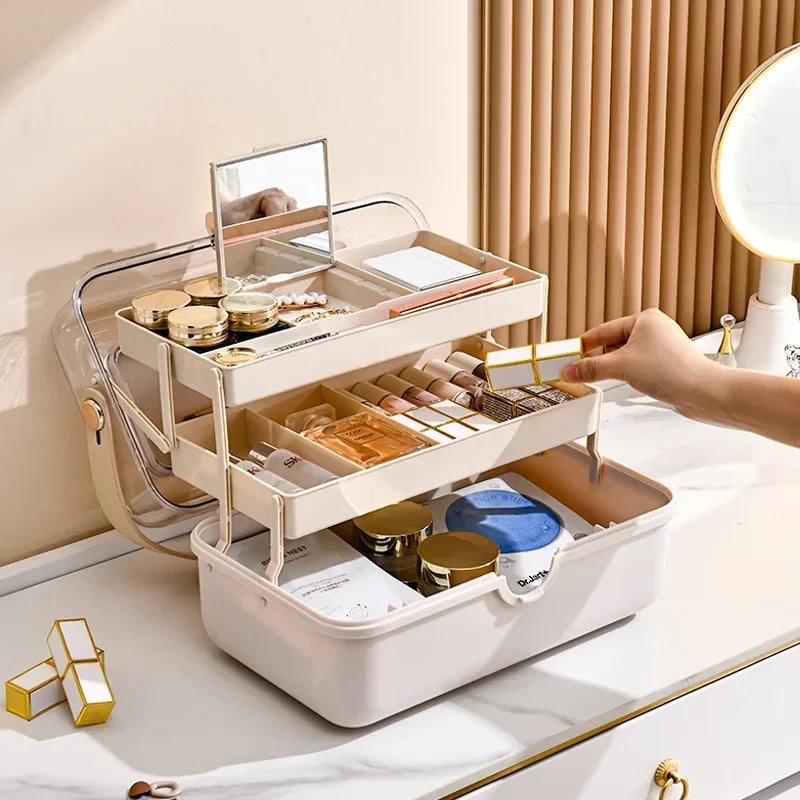 High Luxury Skincare - صندوق تخزين مستحضرات التجميل الفاخر الخفيف