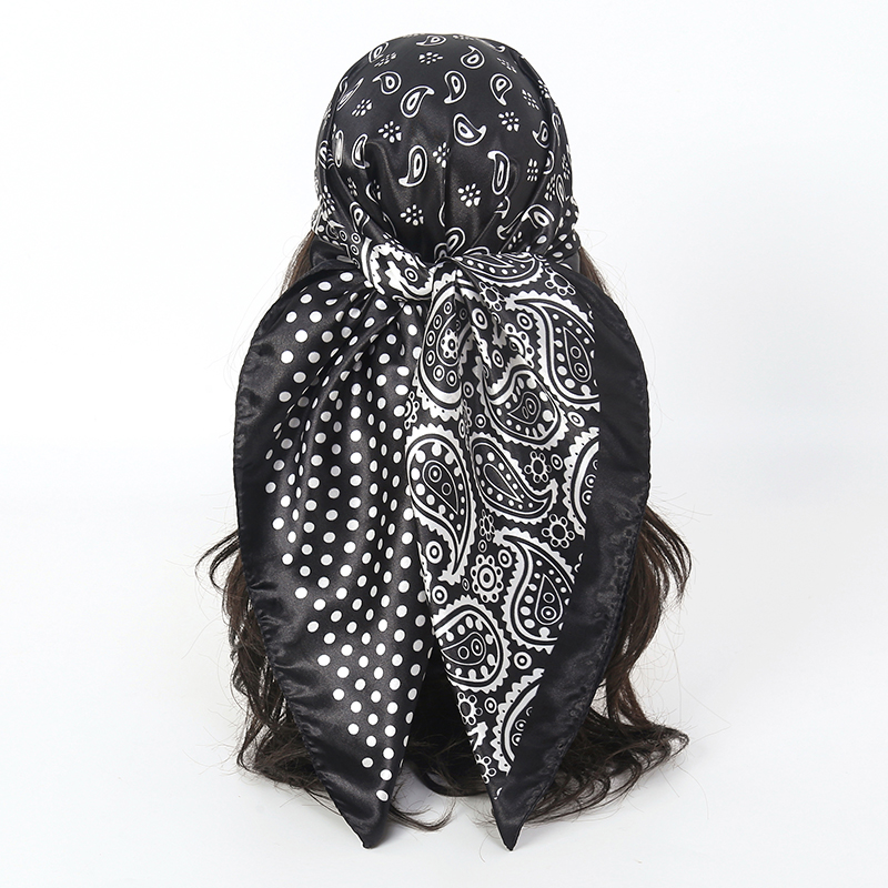 Luxury Skincare Headband - مناديل الشعر وشاح حريري 90*90 سنتيمتر