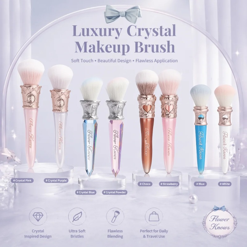 Luxury Skincare And Makeup Brands - فرشاة أحمر خدود كريستالية فاخرة من