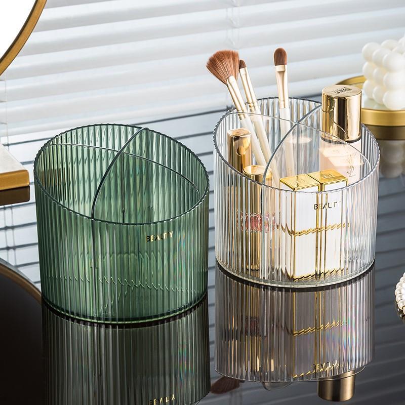 High Luxury Skincare - صندوق تخزين شفاف فاخر للمكتب، مع